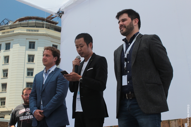 굿네이버스 칠레 발파라이소 소토 마요르 광장에서  ‘KEEP GREEN VALPARAÍSO’ 환경 축제 진행 모습 