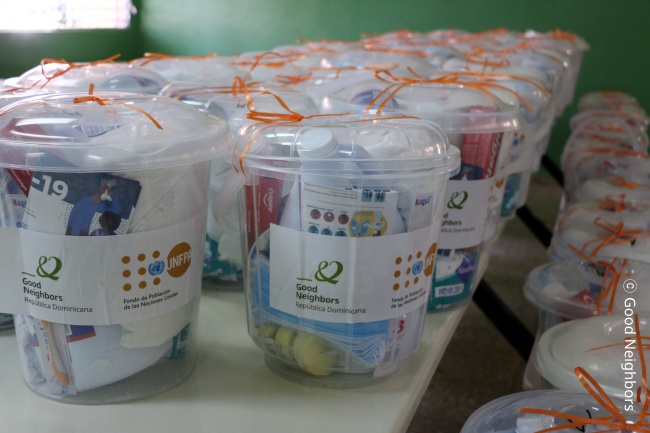 코로나19 예방 물품 모습 