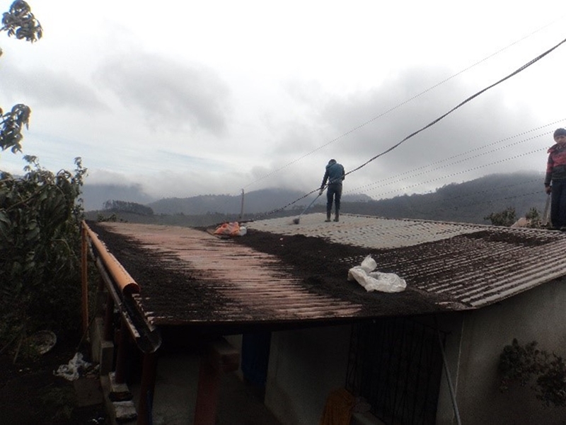 과테말라 화산 폭발 피해지역 모습