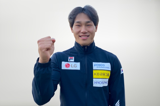 윤성빈 선수 모습 