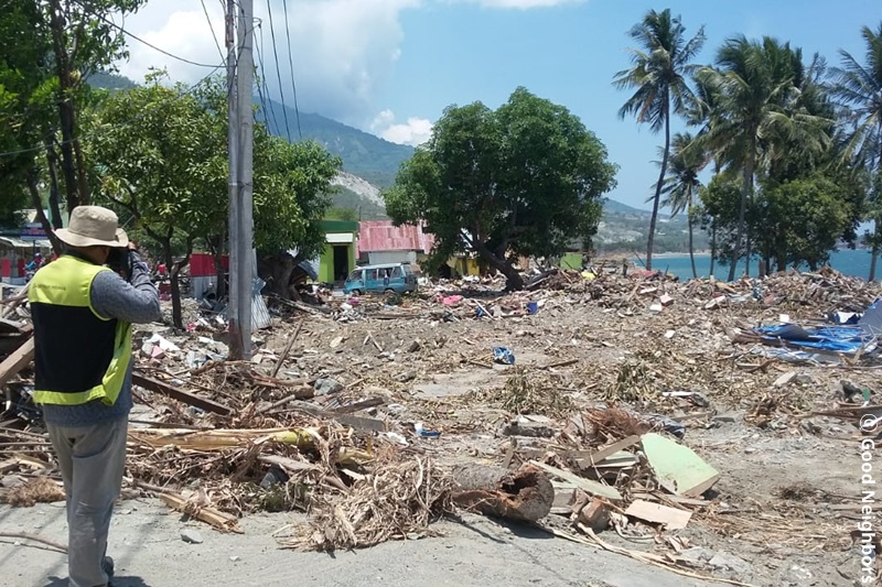 지진 피해지역 모습