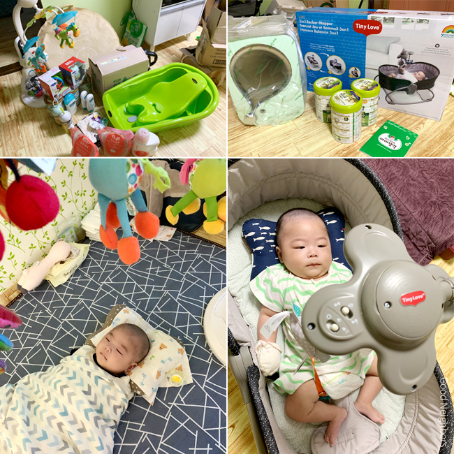 이사한 거실에서 해은이네 가족들이 모여서 인사하고 있는 모습